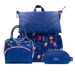 COMBO Mochila / Lonchera / Cartuchera Barbie 24.6BAR20239