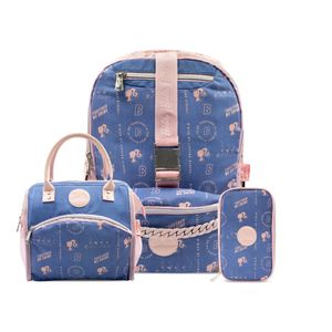 COMBO Mochila / Lonchera / Cartuchera Barbie 24.6BAR20240