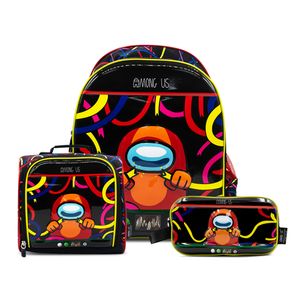 COMBO Mochila + Lonchera + Cartuchera AMONG US 24.6AMU2025