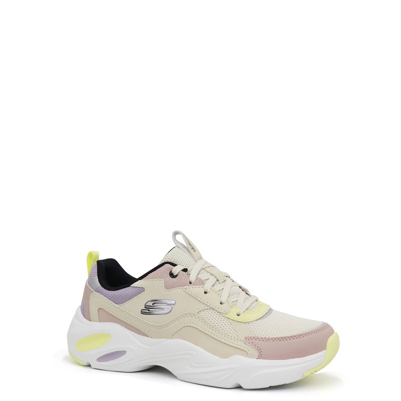 Zapatilla-CASUAL-para-Mujer-SKECHERS-149921-NTMT-Crema---Rosa