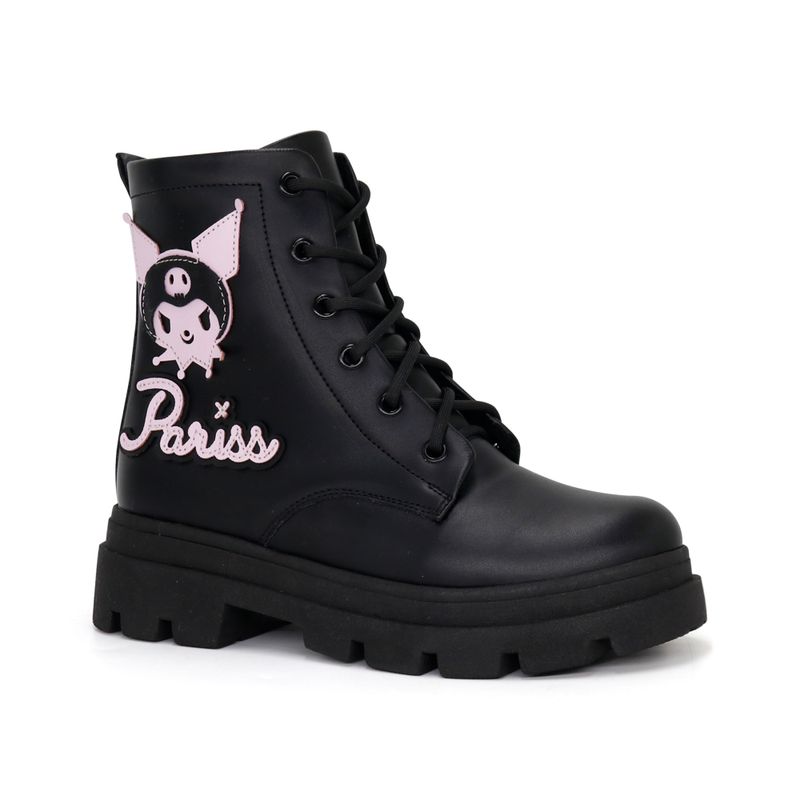 Botin-CASUAL-Juvenil-PARISS-KIDS-MV24I2-AIDA--Negro---Lila