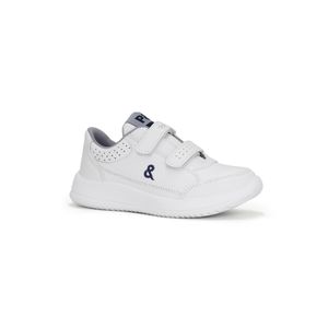 Zapatillas Escolar Cuero PARISS CE25Q1-196 Blanco/Azul