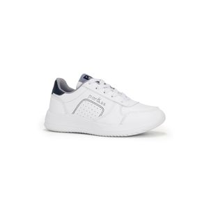 Zapatillas Escolar Cuero PARISS CE25Q1-195 Blanco/Azul