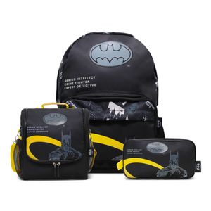 COMBO BATMAN Mochila + Lonchera + Cartuchera PREMIUM OFICIO 25.6BAT20208C