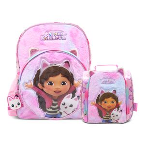 COMBO GABBY'S DOLLHOUSE Mochila + Lonchera PREMIUM NIDO 25.6GAD20205C