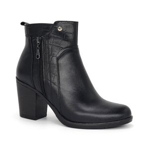 Botin de Mujer Cuero Pariss JA25Q1-BT203 Negro