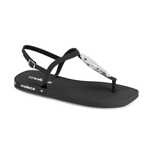 Sandalia Casual Mujer Moleca 255552-101Q3 Negro