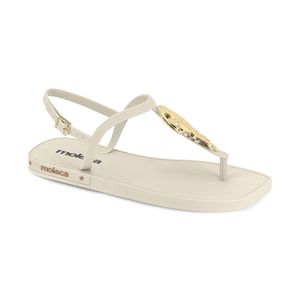 Sandalia Casual Mujer Moleca 255552-101Q3 Blanco