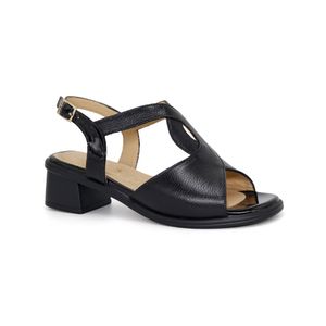 Sandalias Casual De Cuero Mujer PARISS KA25Q4-LAURA Negro