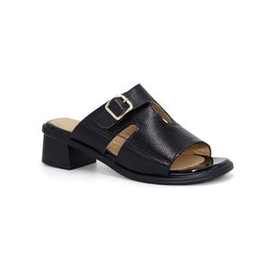 Sandalias Casuales De Cuero PARISS KA25Q4-MARCE Negro