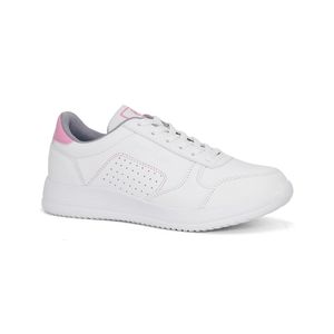 Zapatillas Escolar De Cuero Niñas PARISS CE23-2508 Blanco /Rosa